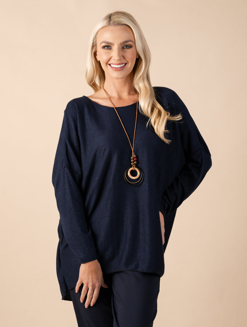Necklace Top - Navy