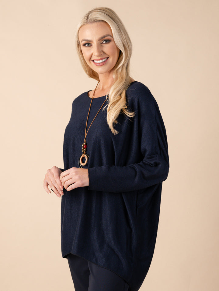 Necklace Top - Navy