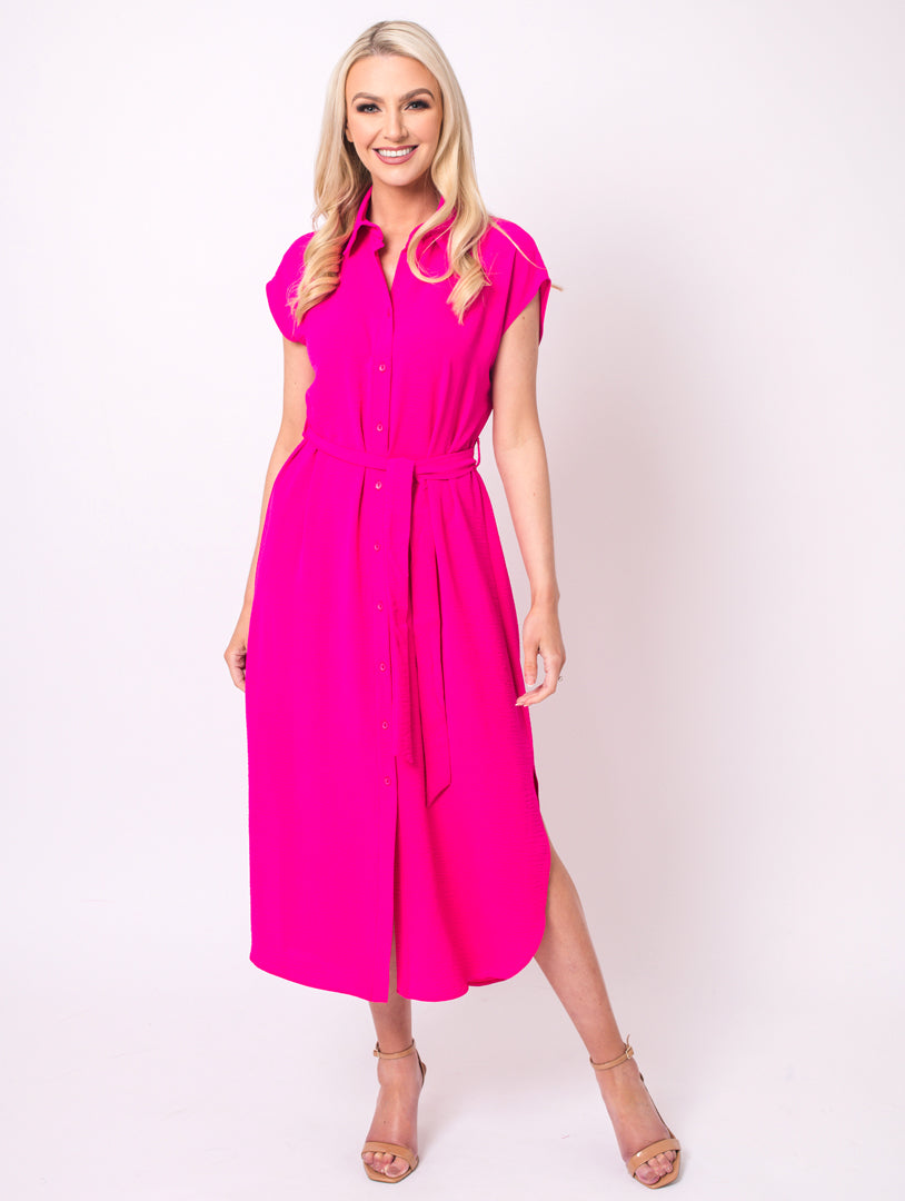 Sleeveless Dress - Hot Pink
