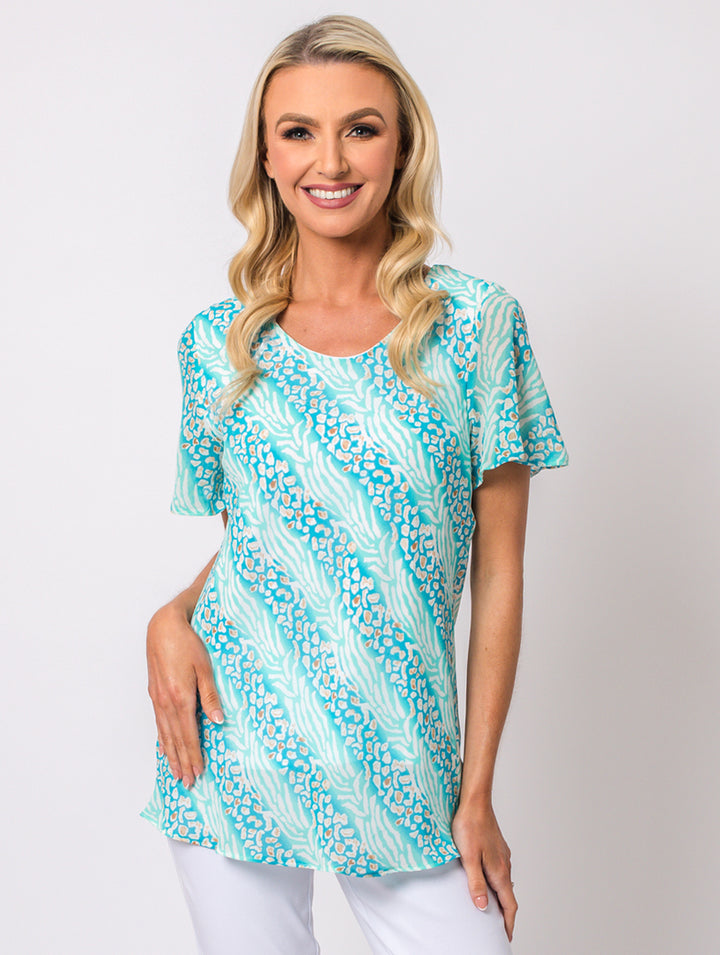 Chiffon Top - Teal