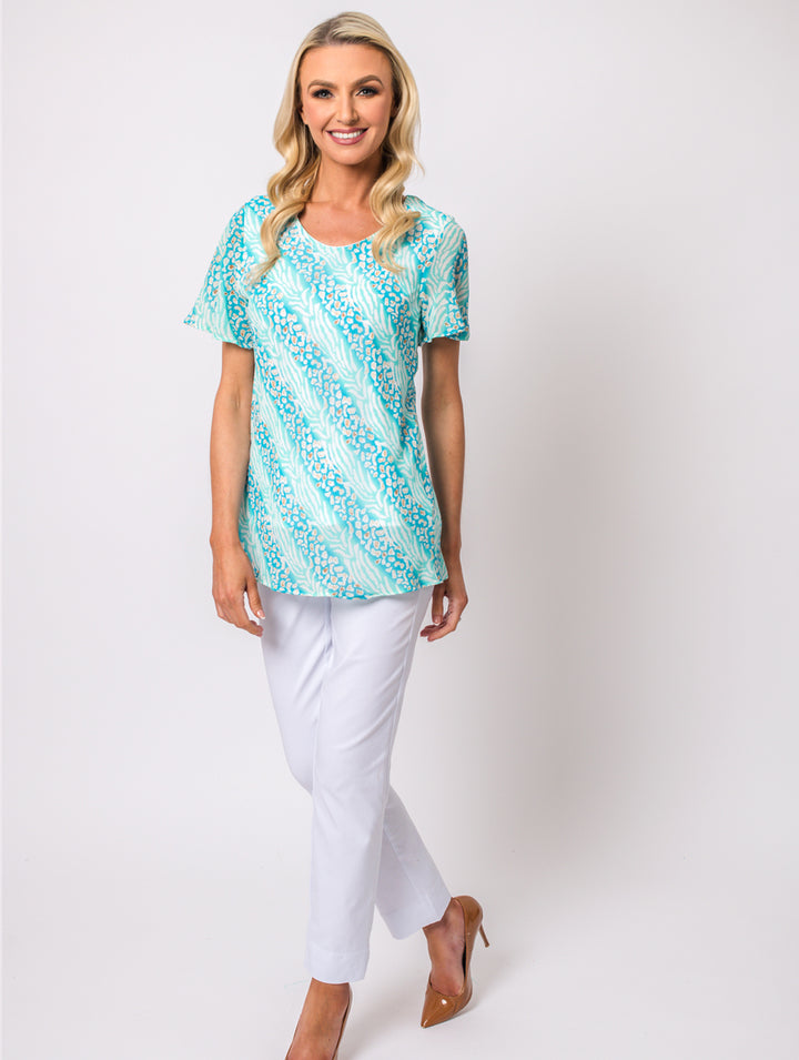 Chiffon Top - Teal