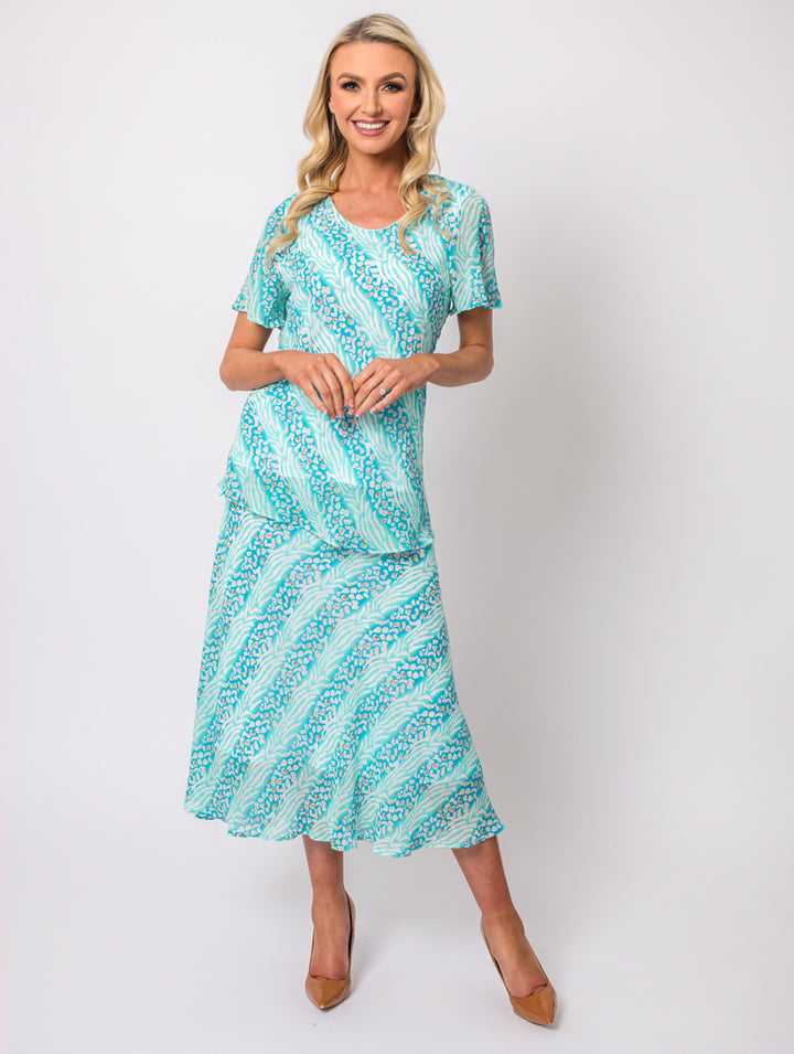 Chiffon Top - Teal