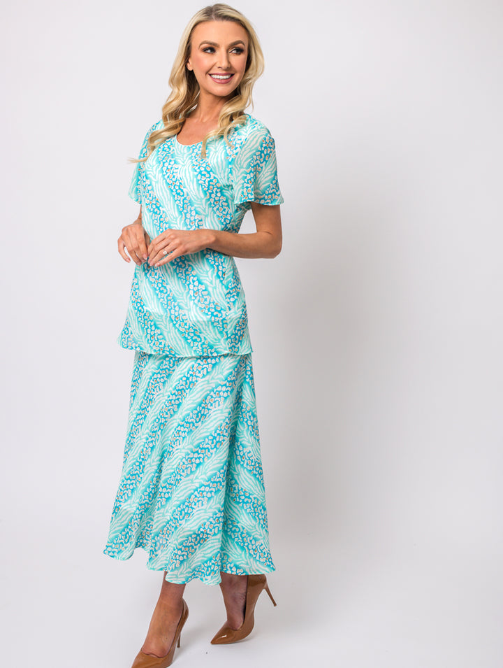 Chiffon Top - Teal