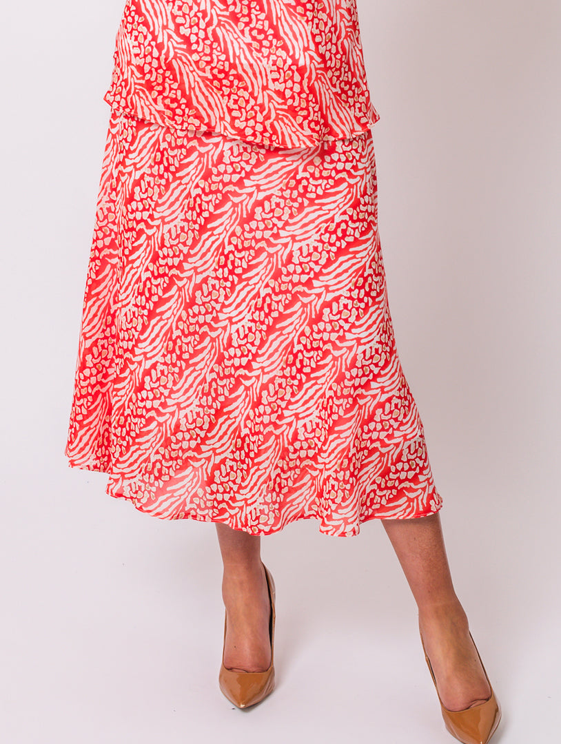 Chiffon Skirt - Red