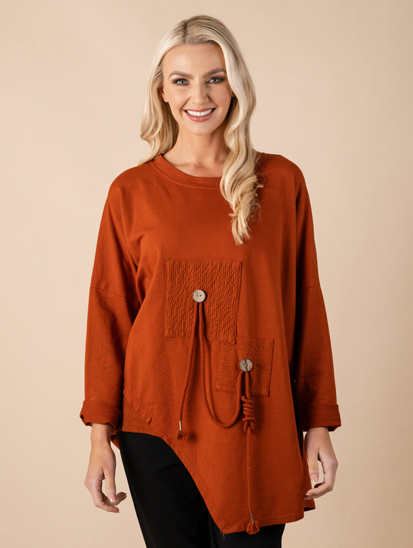 Tie Top - Orange