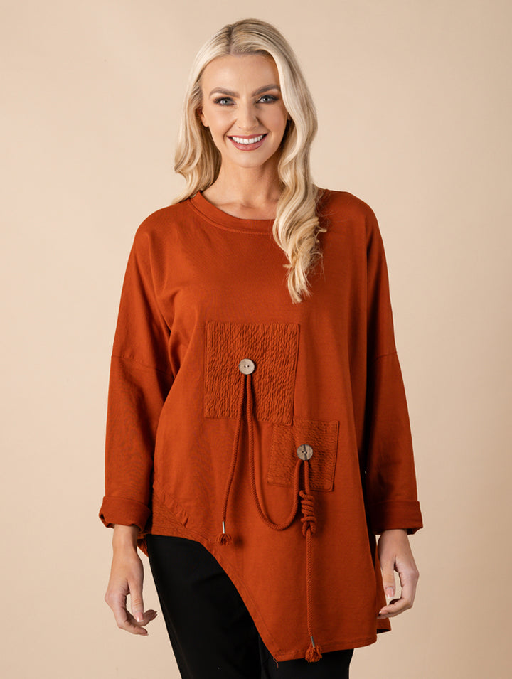 Tie Top - Orange