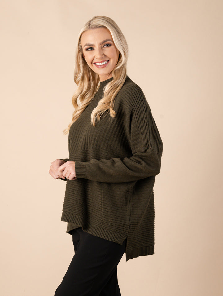 Rib Jumper - Khaki