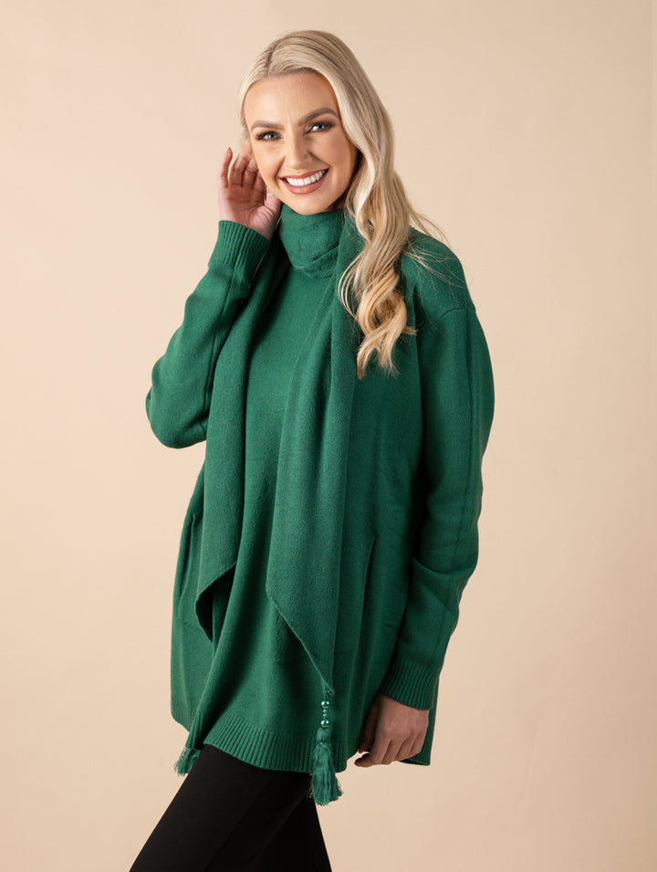 Scarf Top - Green