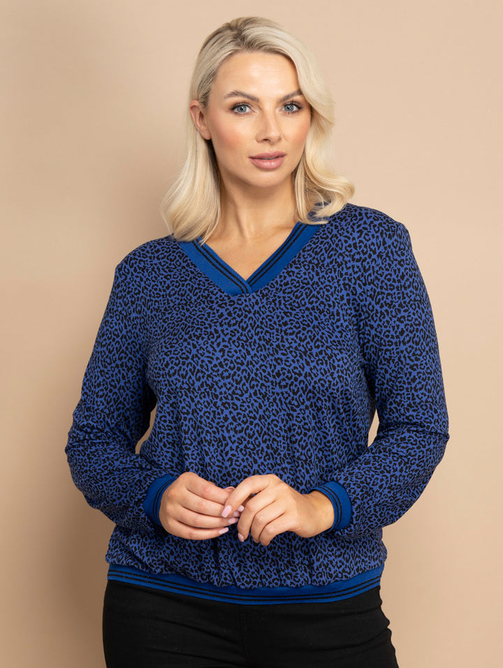 V Neck Top - Royal