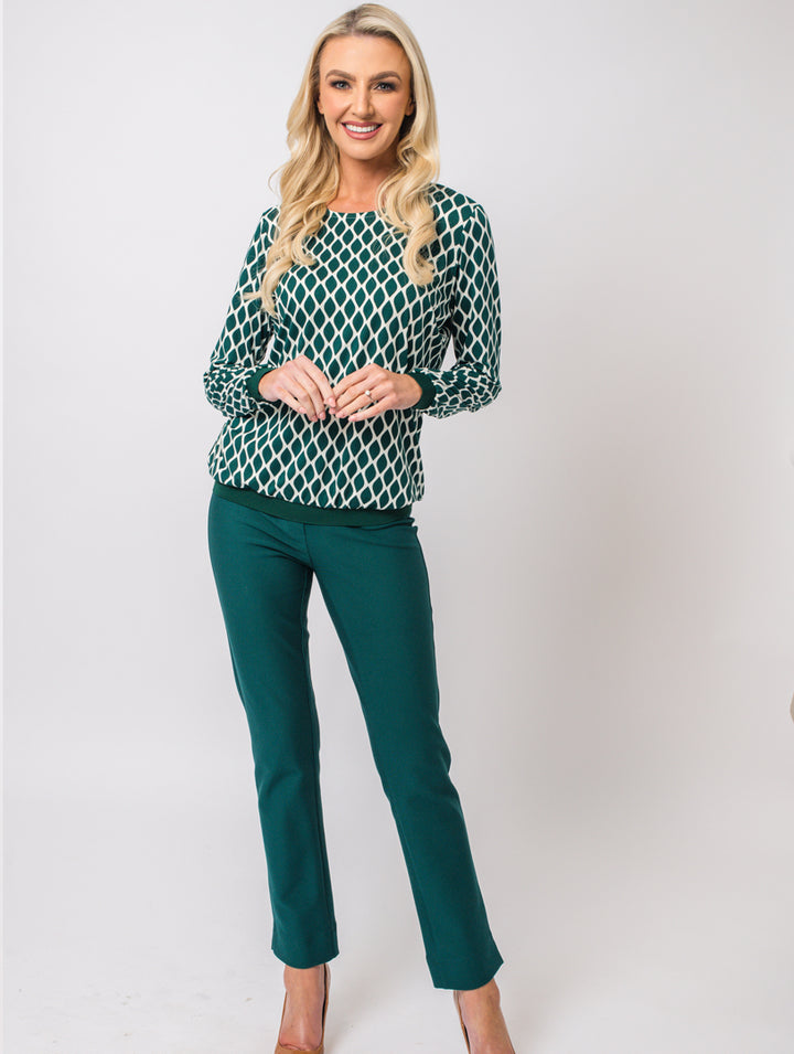 Round Neck Top - Teal