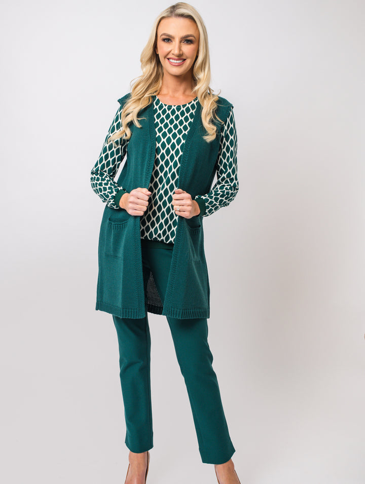 Round Neck Top - Teal