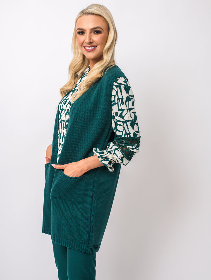 Embroidery Top - Teal