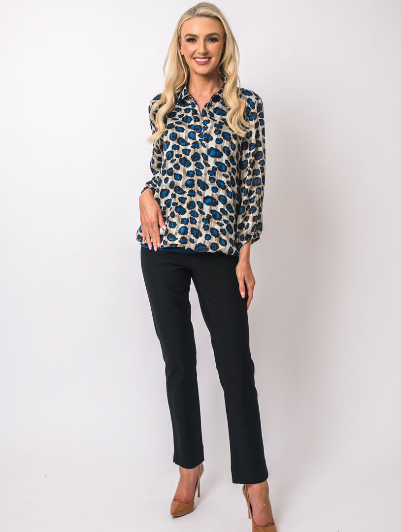 Lined Blouse - Royal