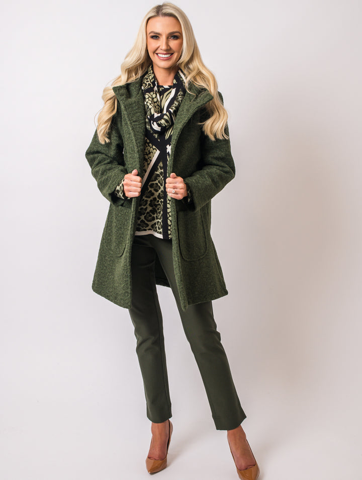 Boucle Coat - Khaki