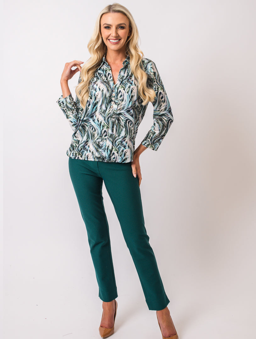 Button Top - Teal