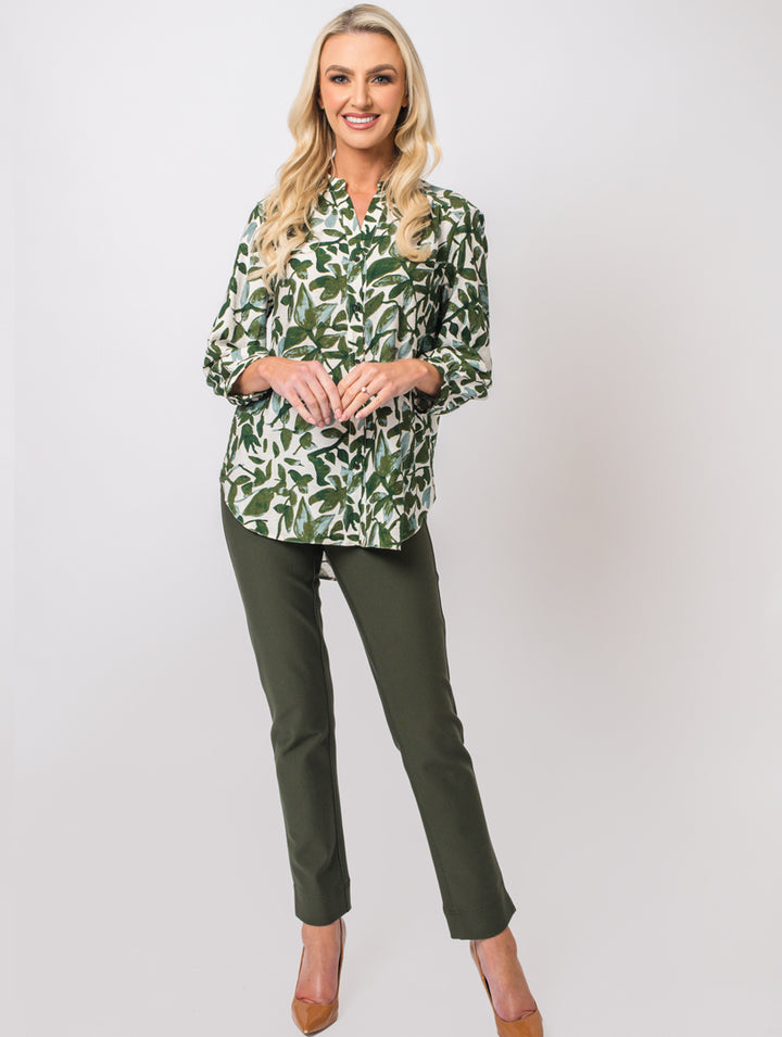 Print Blouse - Khaki