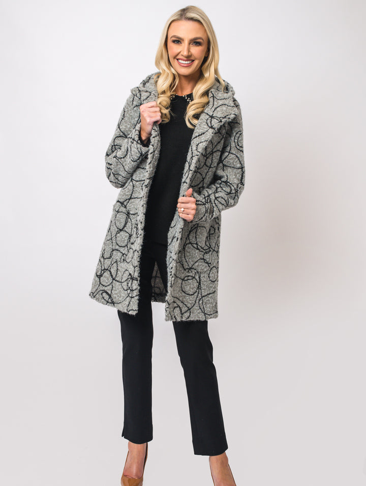 Boucle Coat - Grey