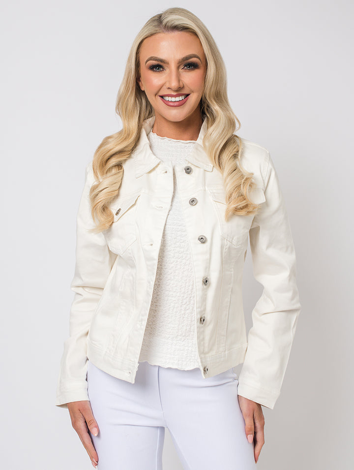 Denim Jacket - Cream