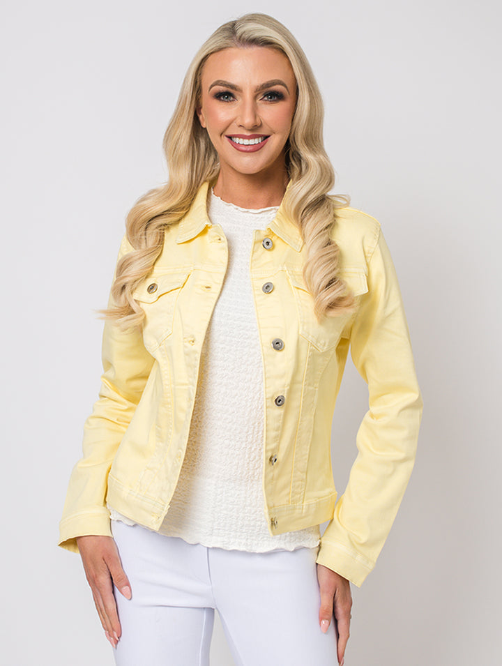Denim Jacket - Pale Lemon