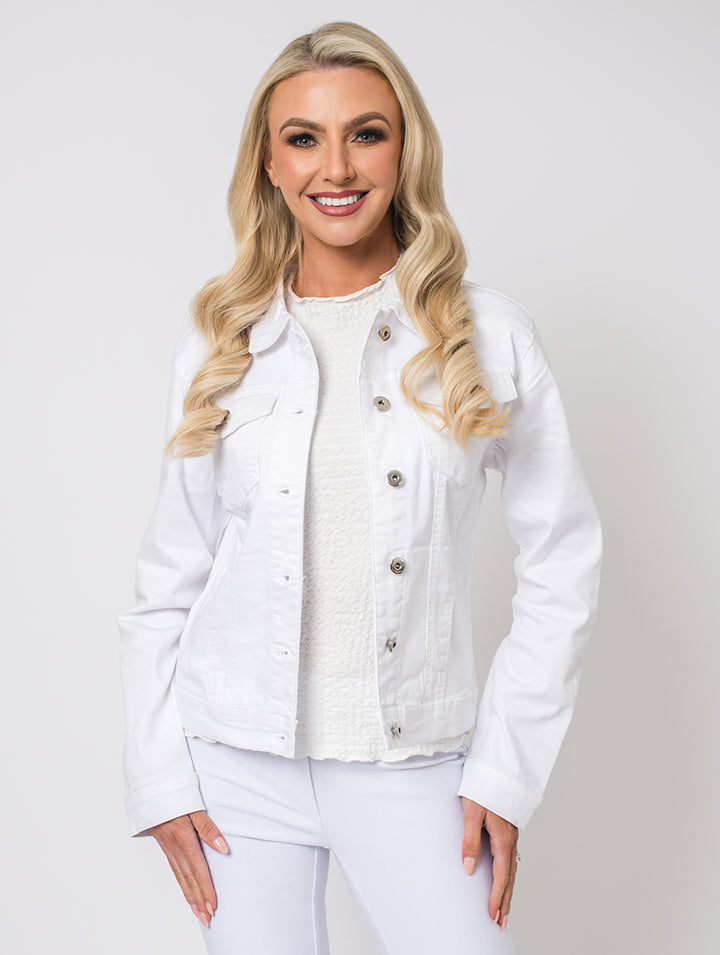 Denim Jacket - Optic White