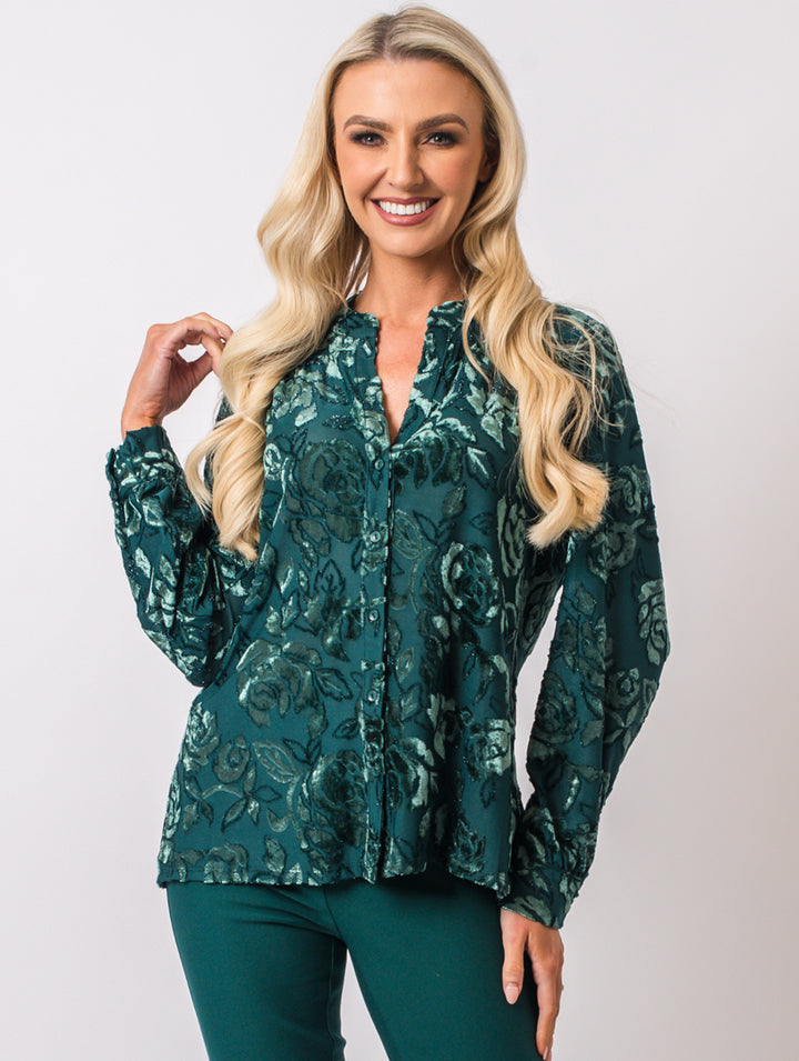 Velvet Top - Teal