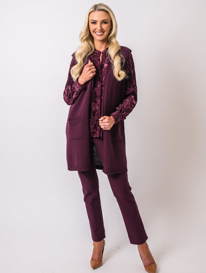 Velvet Top - Plum