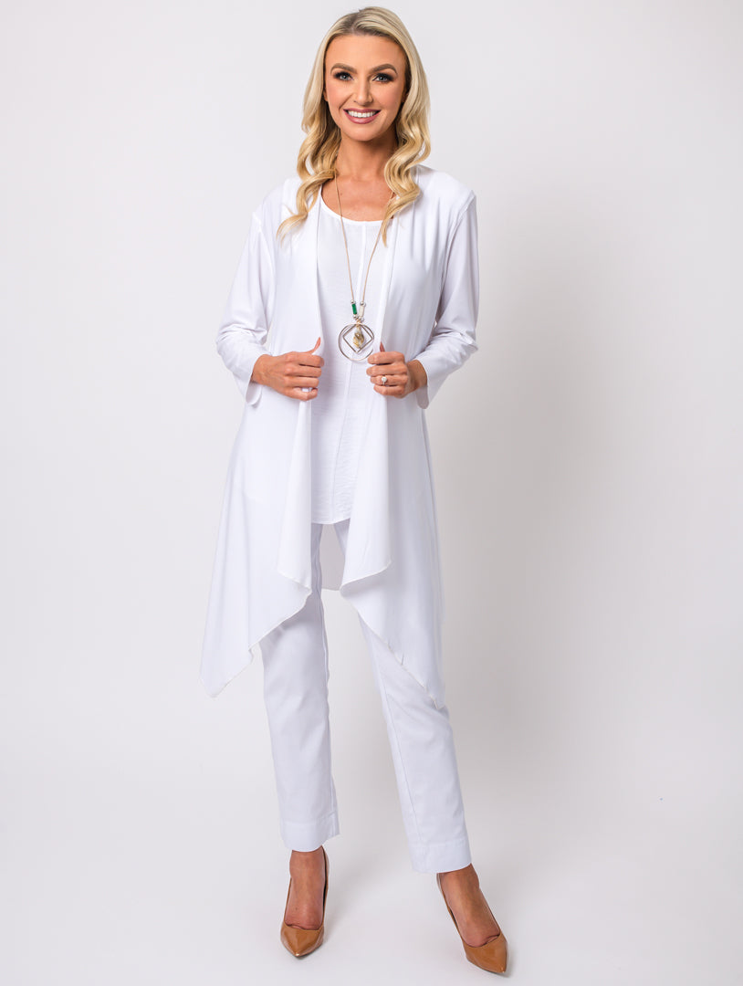 3/4 Sleeve Shrug - Optic White