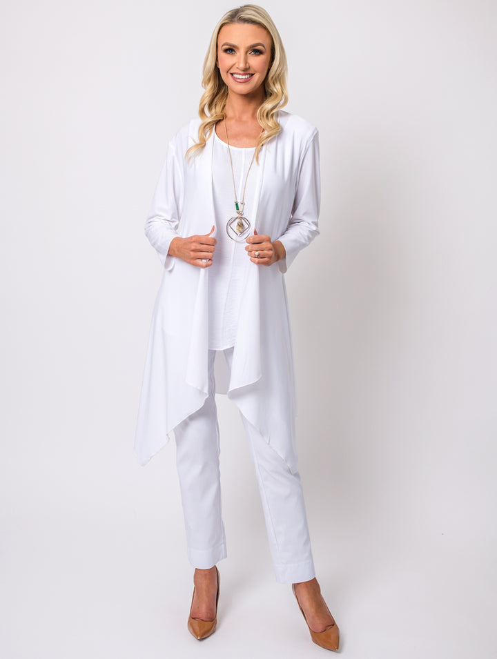 3/4 Sleeve Shrug - Optic White