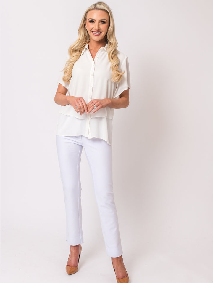 Layered Blouse -Ivory