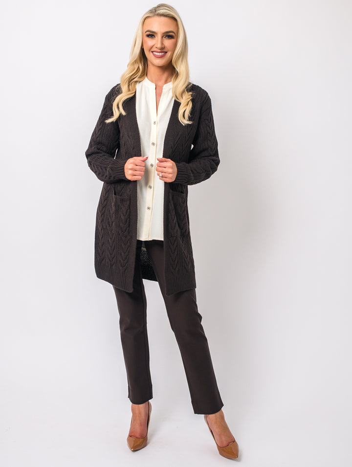 Pocket Cardi - Chocolate