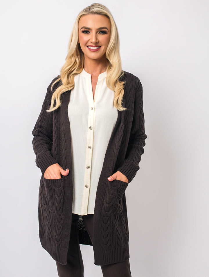 Pocket Cardi - Chocolate