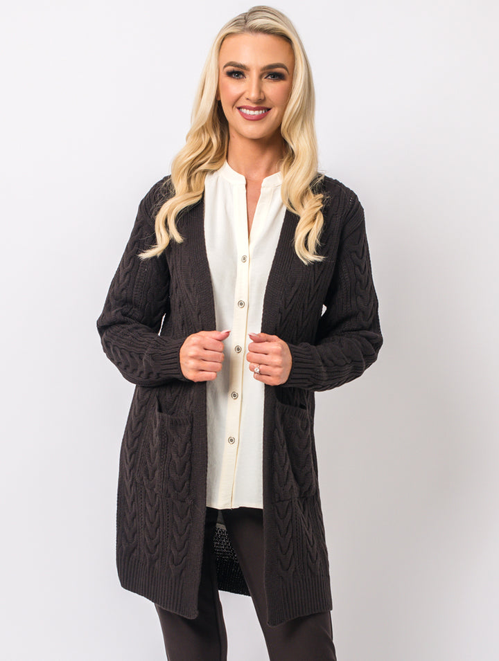 Pocket Cardi - Chocolate