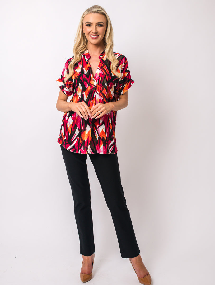 1 Button Top - Pink