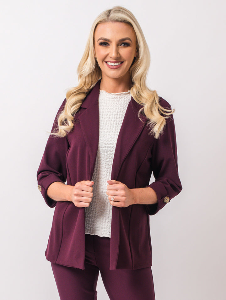 Olivia Jacket - Wine