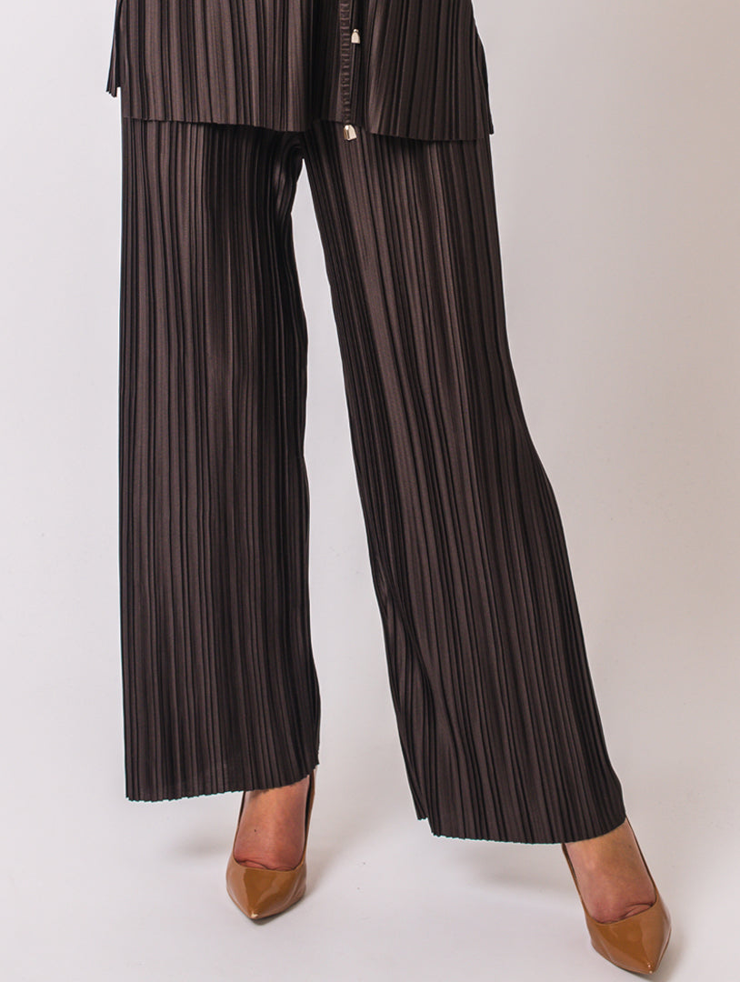 27" Amy Pleat Trousers - Chocolate