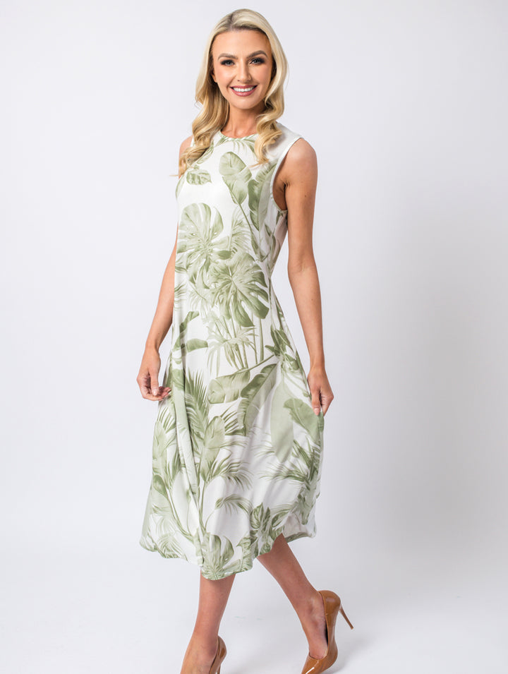 Sleeveless Dress - Light Khaki