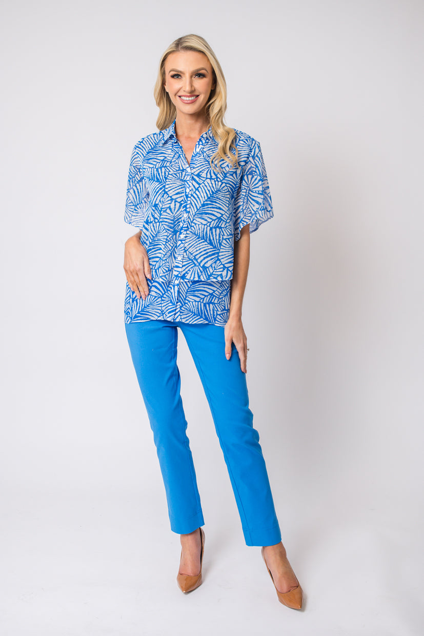 Layered Blouse - Cornflower