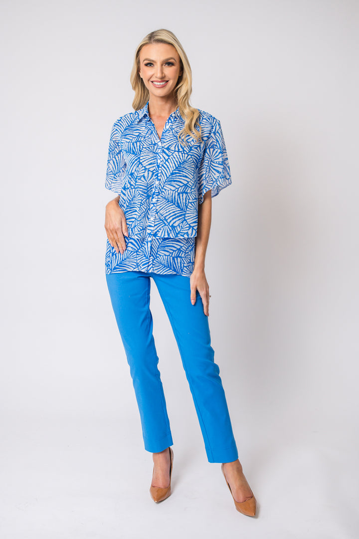 Layered Blouse - Cornflower