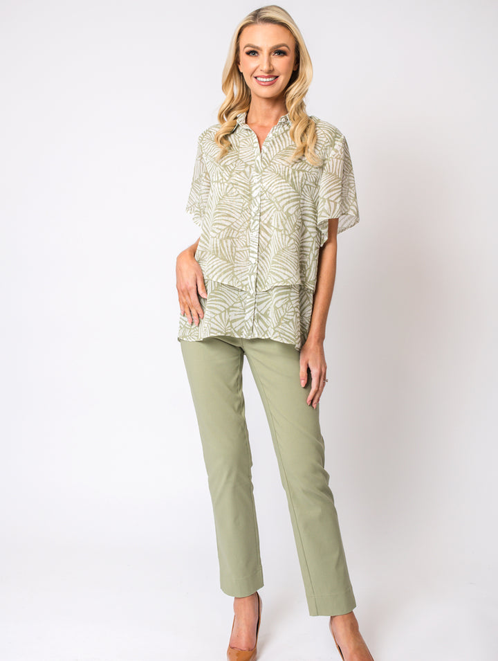 Layered Blouse - Khaki