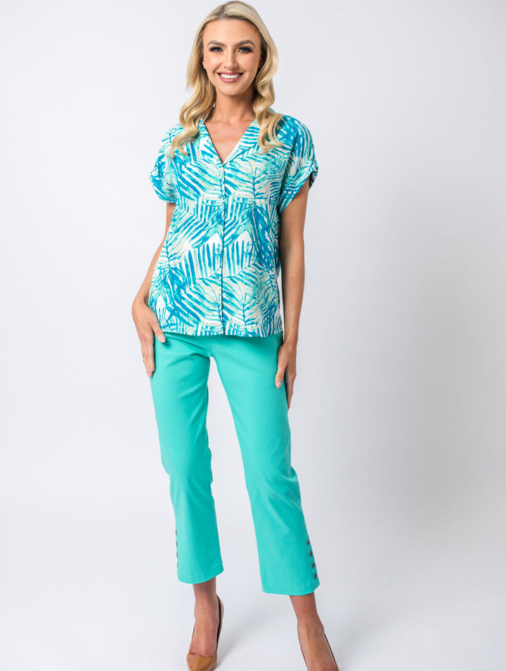 Revere Blouse - Turq