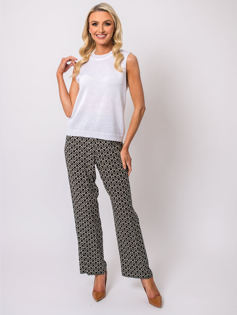 27" Pocket Trousers - Black/Beige
