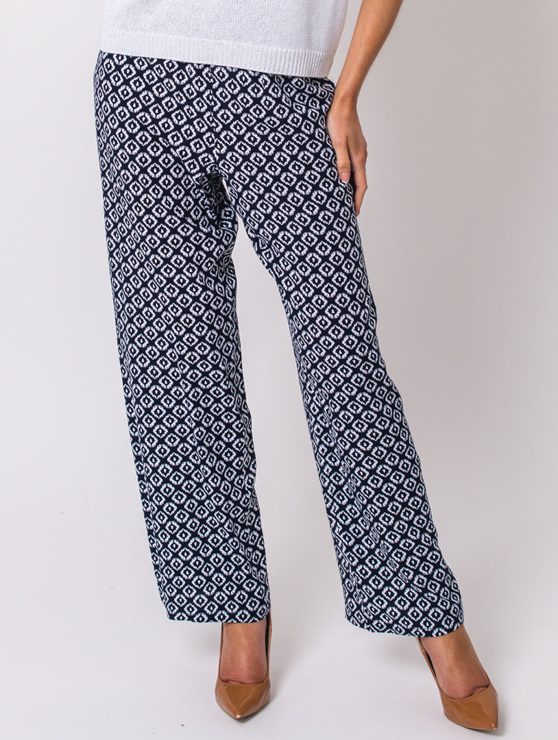 29" Pocket Trousers - Navy/White