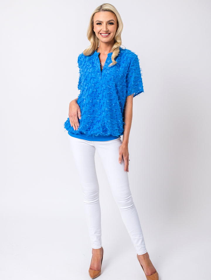 Half Sleeve Blouse - Royal
