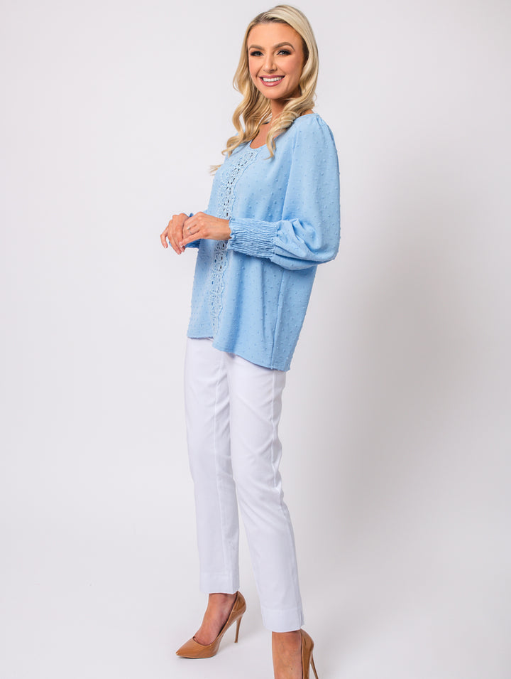 Crochet Top - Baby Blue