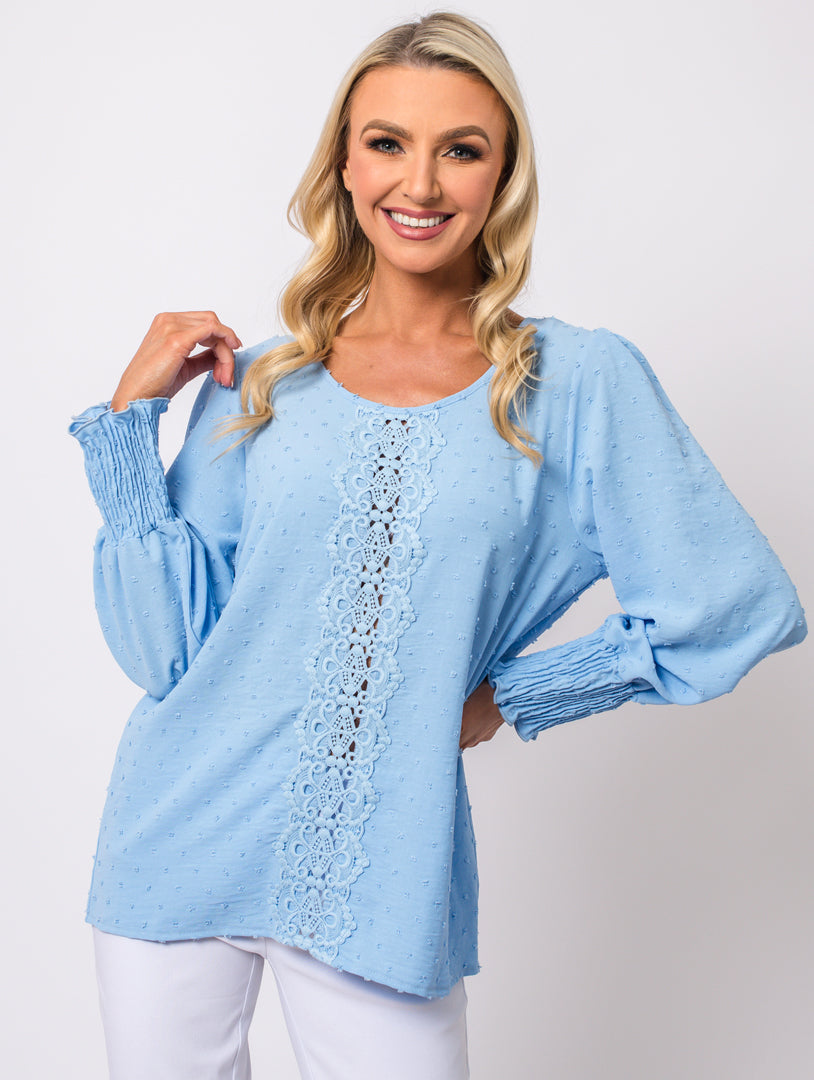 Crochet Top - Baby Blue