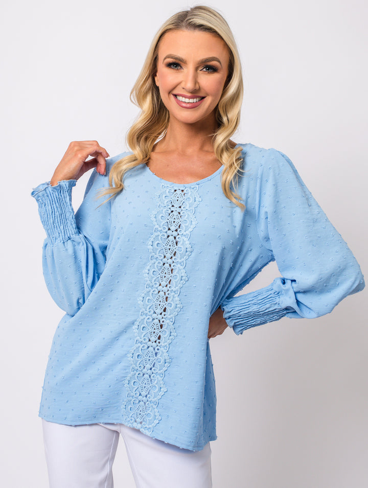 Crochet Top - Baby Blue