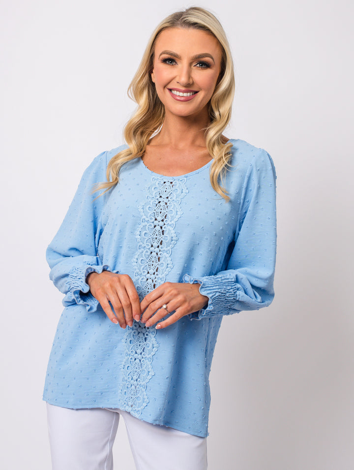 Crochet Top - Baby Blue