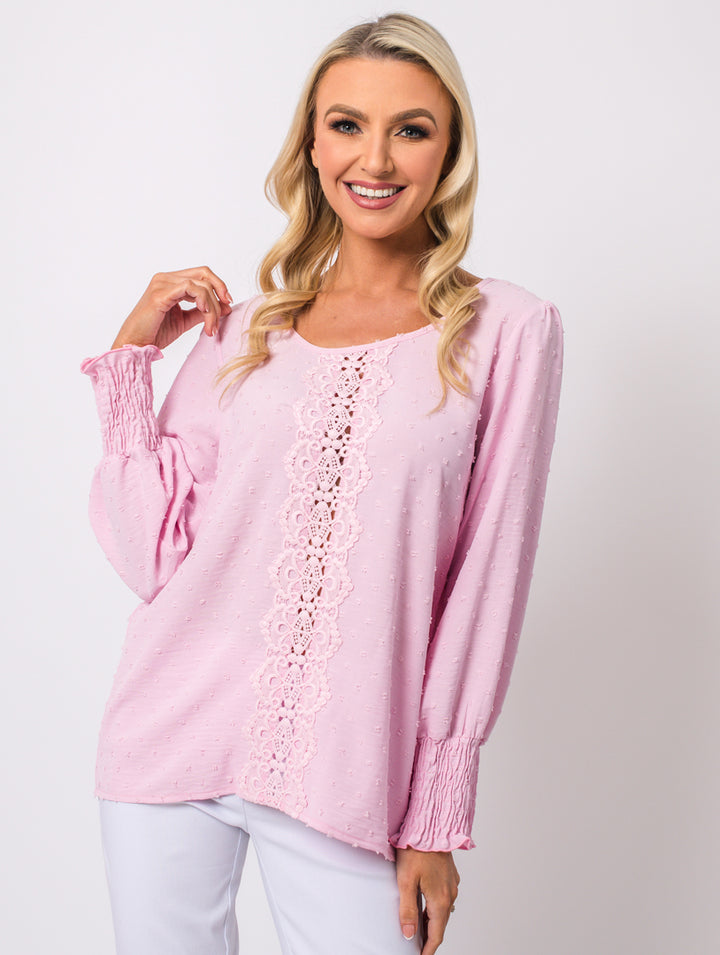 Crochet Top - Baby Pink