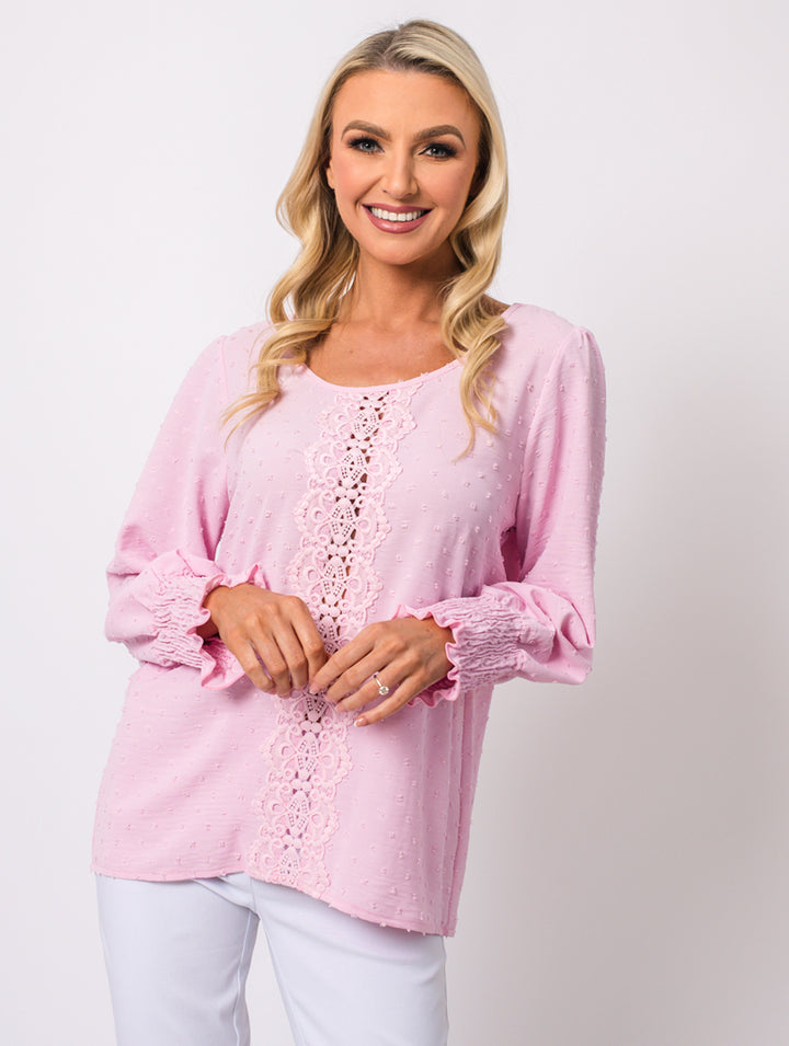 Crochet Top - Baby Pink