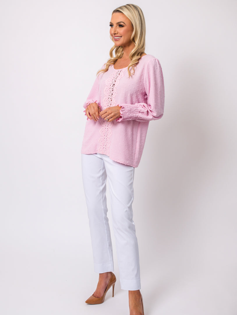 Crochet Top - Baby Pink